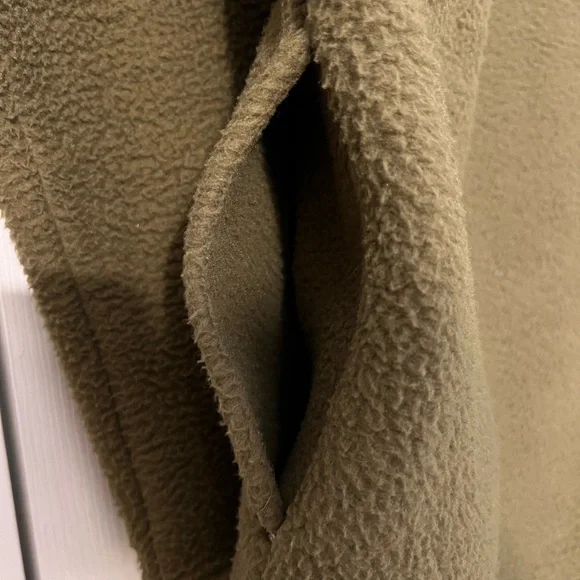 Jetty Olive/Charcoal Heavyweight Fleece Pullover - Picture 7 of 8